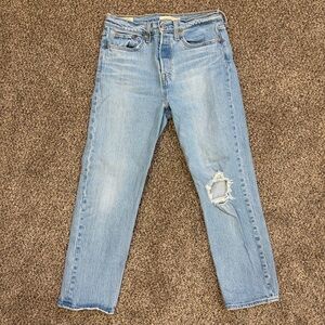 Light Blue Levi’s Wedge Straight Jeans